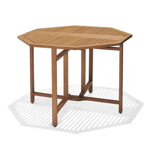 Tavolo da giardino in legno 190x74,5 cm Ottagonale 4 persone