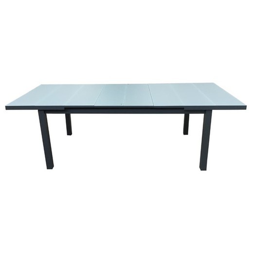 Table extensible Alumunio / Cristal Chillvert Sicilia 180/240x100x75 cm