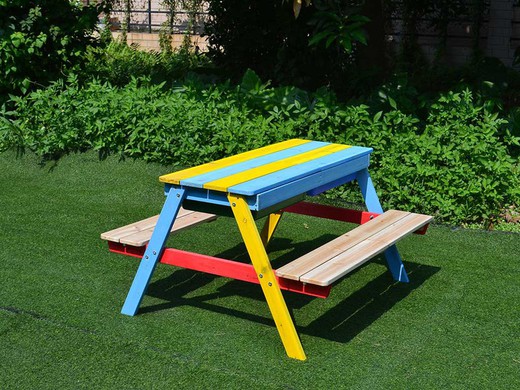 børne picnic bord 89x85x48,5 cm
