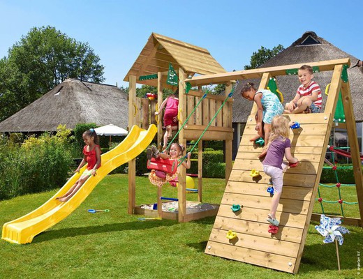 Parque infantil de balanço para escalada de cabine