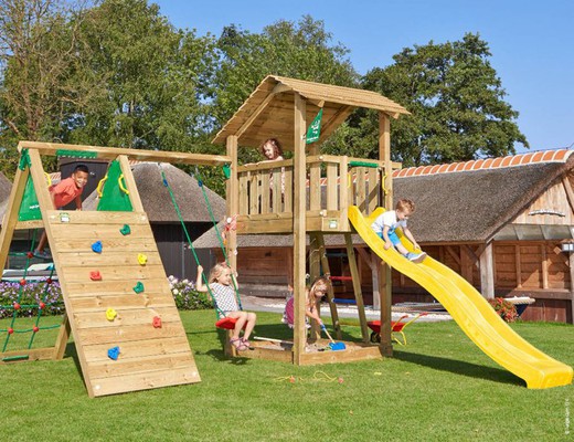Shelter Climb Playground with Swing