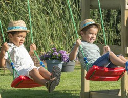 Aire de jeux Cottage à 2 balançoires avec balançoires