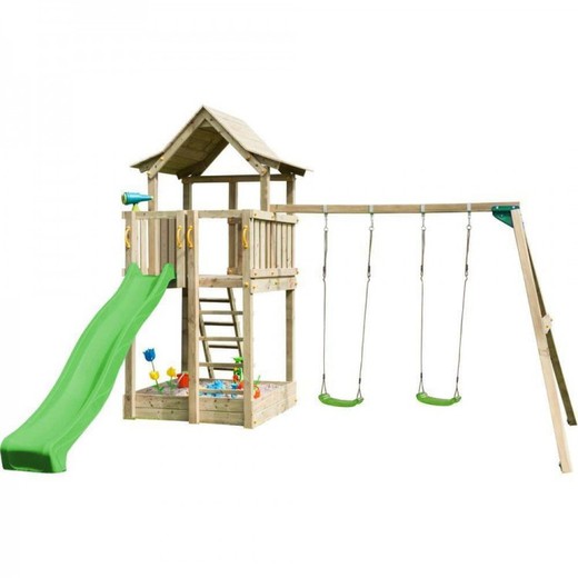 Pagoda Playground with double swing Masgames