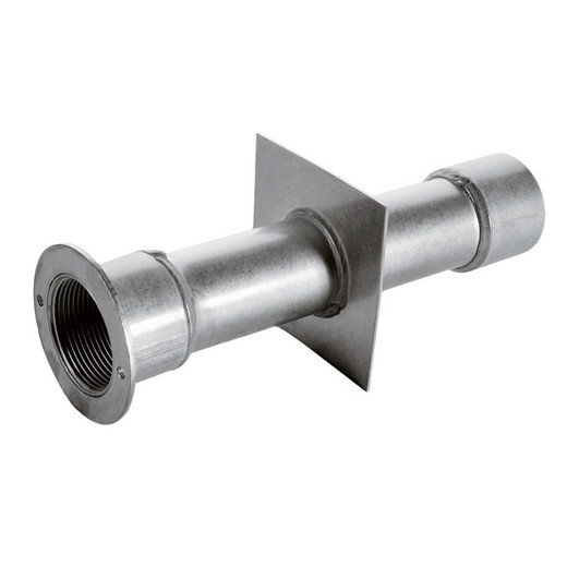 Passacavo a parete in acciaio inox AISI-304 con filettatura interna 1 1/2” con presa equipotenziale