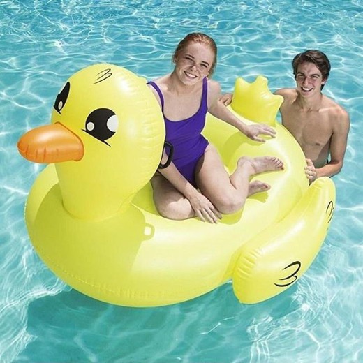 Adult inflatable duck with handles 188x127x102cm