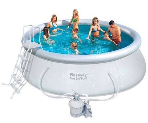 Bestway aufblasbarer Pool 457x122 cm Sandwäscher