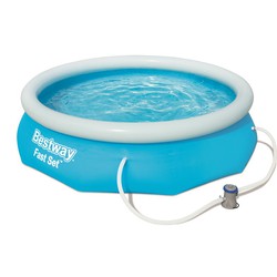 Afneembaar zwembad met ronde opblaasbare ring Bestway Fast set 305x76 cm