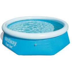 Afneembaar zwembad met ronde opblaasbare ring Bestway Fast 244x66 cm