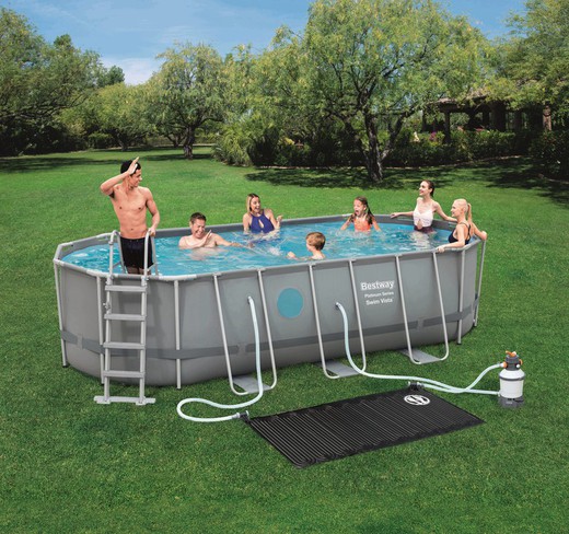 Piscina Desmontable Tubular Oval Bestway con Depuradora 549x274x122 cm