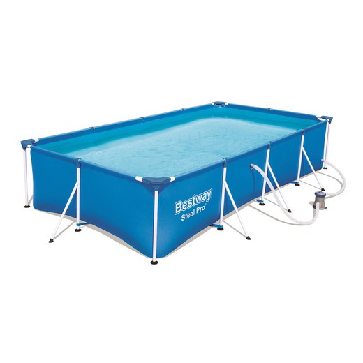 Detachable Rectangular Tubular Pool Bestway Steel Pro 400x211x81 cm