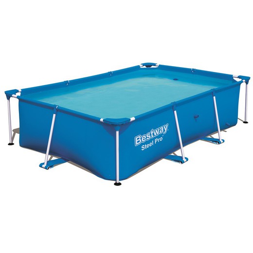 Abnehmbarer röhrenförmiger rechteckiger Pool Bestway Steel Pro ohne Kläranlage 259x170x61 cm