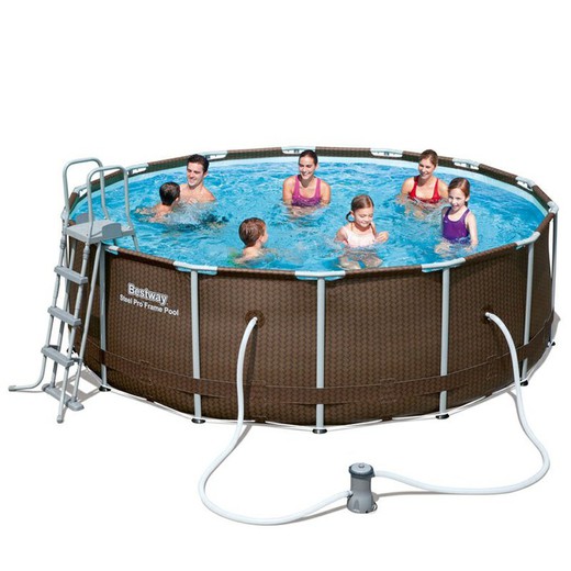 Detachable Pool Tubular Round Bestway with Treatment Plant 427x122 cm