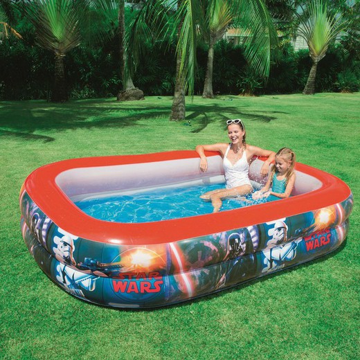 Uppblåsbar pool för familjen Star Wars 2-bågar 262x175x51cm Bestway