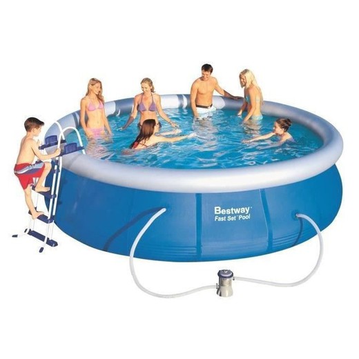 Bestway 366x91 cm inflatable pool with Cartridge treatment plant