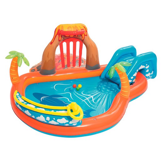 Inflatable Children's Pool Bestway Lava Lagoon 265x265x104 cm
