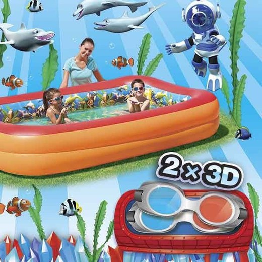 Piscina para crianças 3D Adventure Bestway