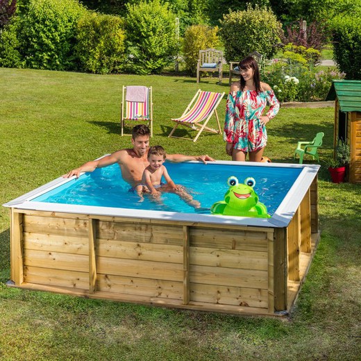 Piscine pour enfants en bois Pistoche 2x2 m