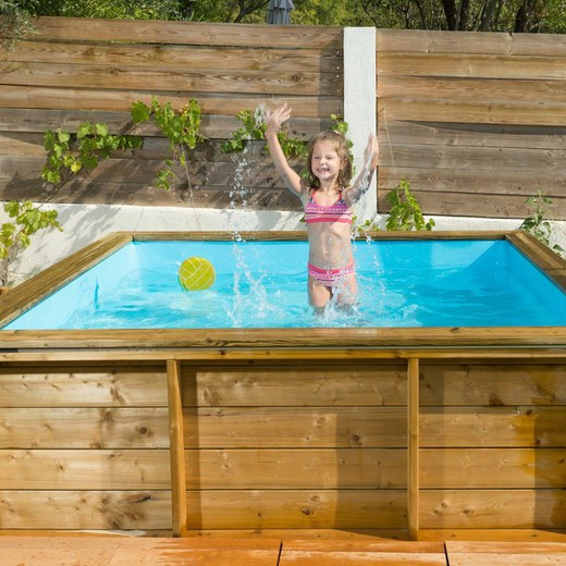 Tropic wooden children's pool 2x2 m.