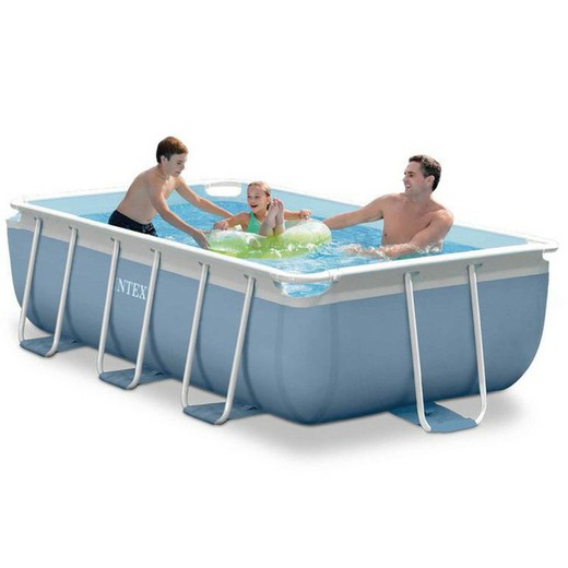 Piscina Desmontable Tubular Rectangular Intex con depuradora de cartucho 300x175x80 cm