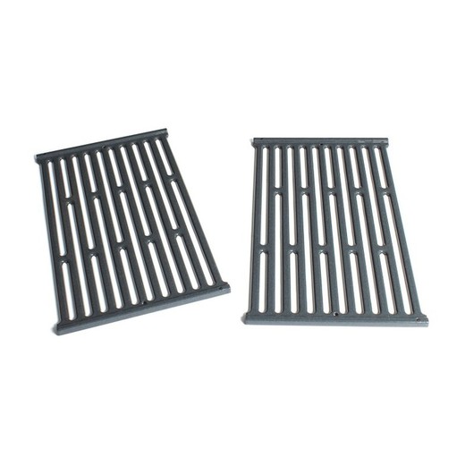 Cooking grates with 2 enameled steel cooking grates for Spirit 200 series (front burner buttons)