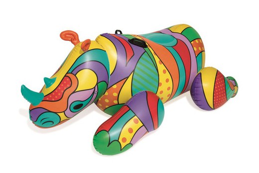 Nosorożec z uchwytami Dorośli Pop Art Design 201 x 102 cm Bestway