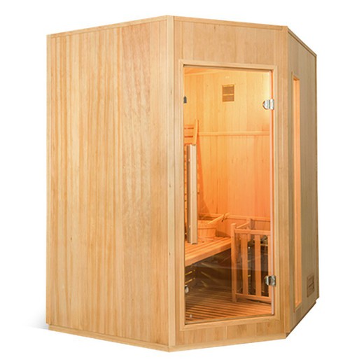 Sauna Vapeur Zen 3 places 4,5 Kw - Angulaire