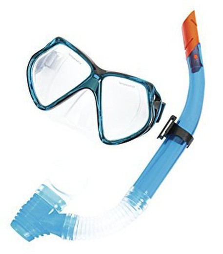 Silicone and snorkel mask combo set