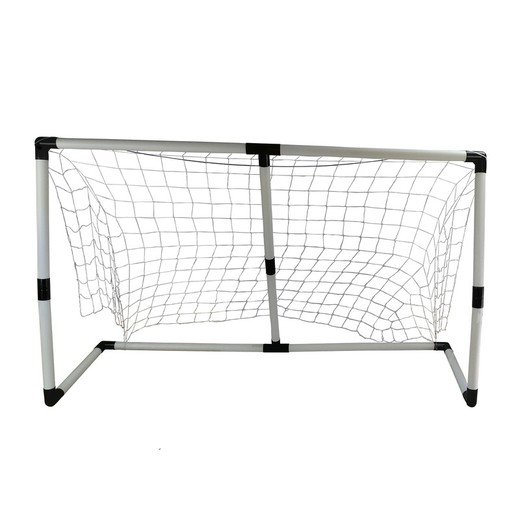 Zestaw bramek do piłki nożnej 2 w 1 Zabawki outdoorowe z nadmuchiwaną piłką 56x192x110 cm