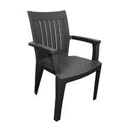 Pacific anthracite garden chair 59 x 60 87 cm