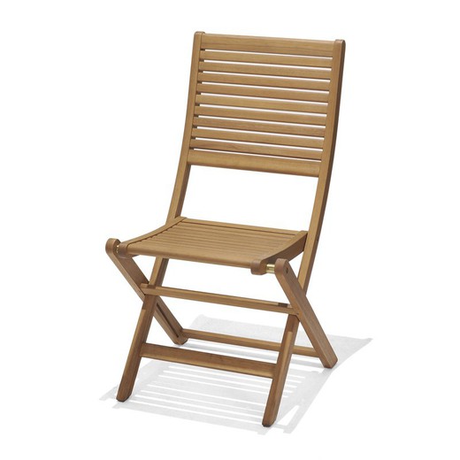 Silla Plegable de Jardín Chillvert Milán Madera 58x49x93 cm