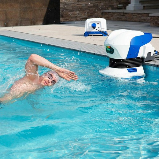 Przeciwprądowy system pływania Bestway Swimfinity do basenów naziemnych i budowlanych