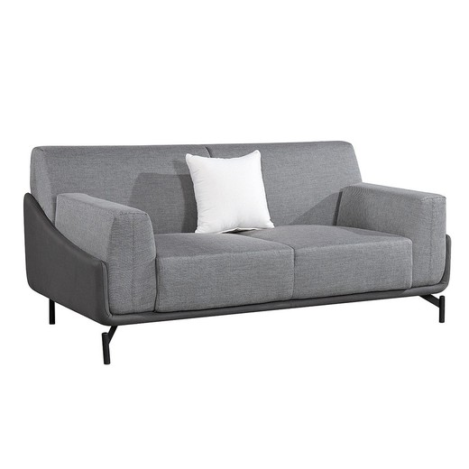 Sofá de 2 Plazas Campania Pärumm 175x90x80 cm Gris con Cojín