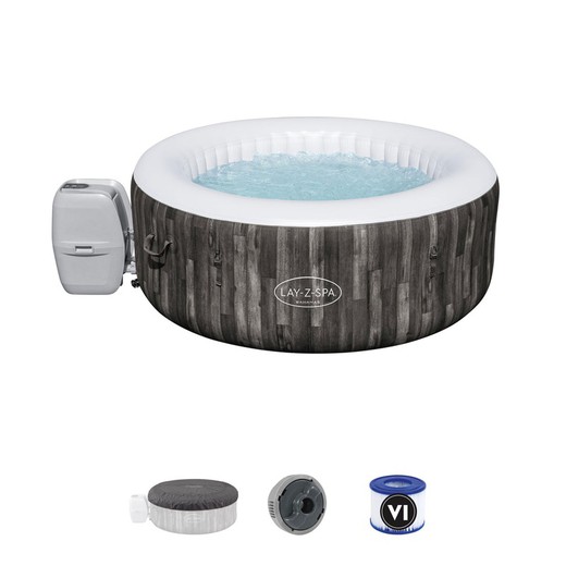 Spa Gonflable Bestway Lay-Z-Spa Bahamas Pour 2-4 personnes Rond 180x66 cm