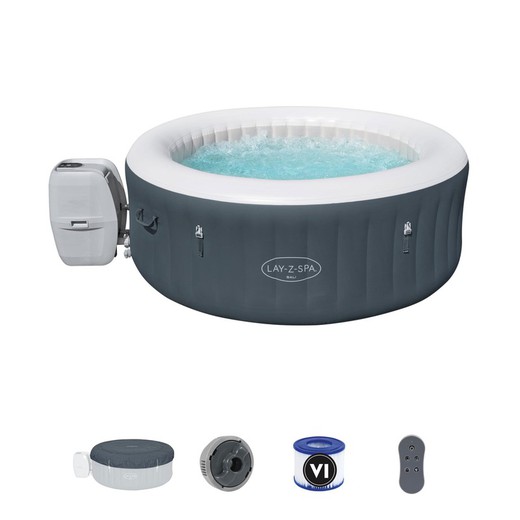 Aufblasbarer Whirlpool Bestway Lay-Z-Spa Bali Für 2-4 Personen Rund 180x66 cm mit LED-Beleuchtung