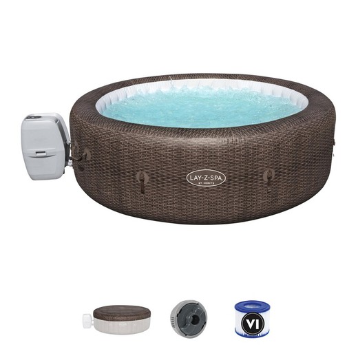 Piscina Idromassaggio Bestway Lay-Z-Spa St.Moritz Per 5-7 persone Rotonda  216x71 cm