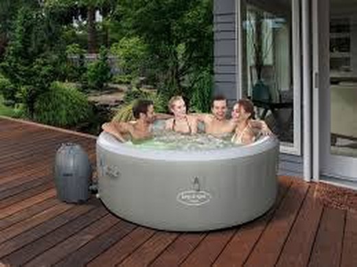 Spa Hinchable Bestway Lay- Z-Spa Tahití Para 4-6 personas