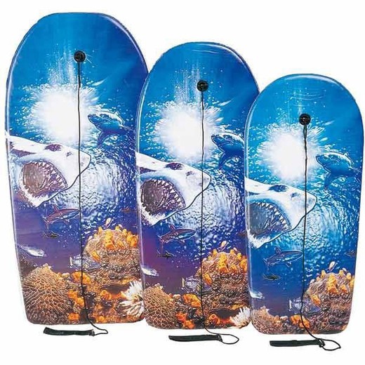 Surfboard for Children with Pvc Coverage Drawing Tiburon 97cm from 3 to 10 Years Bestway