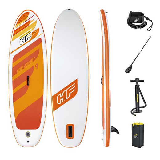 Tabla Paddle Surf Hinchable Bestway Hydro-Force Aqua Journey 274x76x12 cm con Remo, Bomba y Bolsa de Viaje