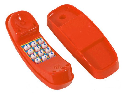 Rode telefoon voor parken en kinderhokjes Masgames MA400801