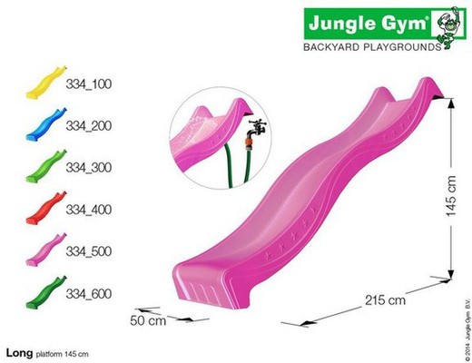 Toboggan de gymnastique Jungle en polyester