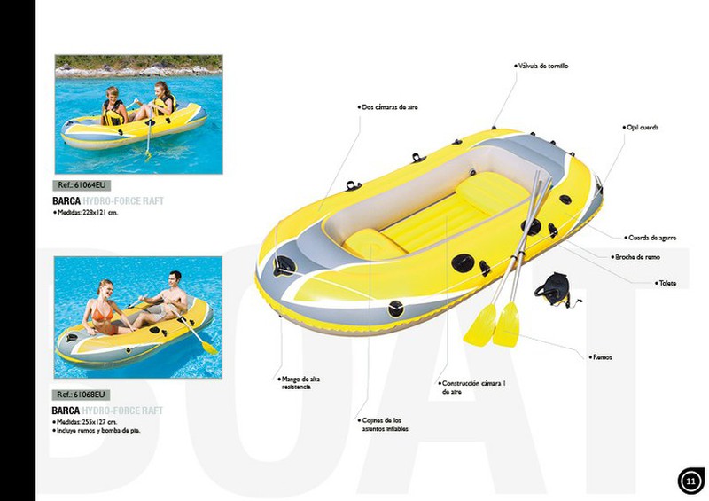 Vochtig pols timer Rubberboot Bestway Hydro-Force Raft Set 225 kg Voor 2 personen 2 roeispanen  — PoolFunStore