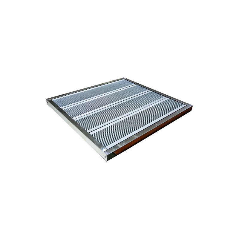 Sokkel zonnedouche As staal composiet 70,5x66,5x3,5cm — PoolFunStore