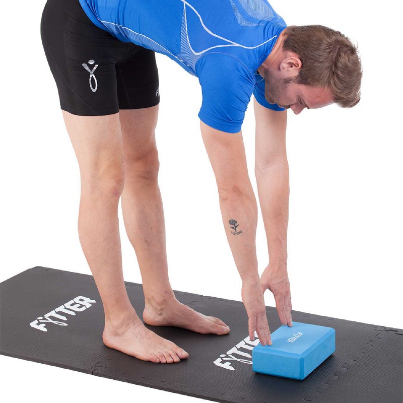 Blocco yoga Fytter Yoga & Pilates 23x8x15 cm Realizzato in EVA, Colore Blu  — PoolFunStore
