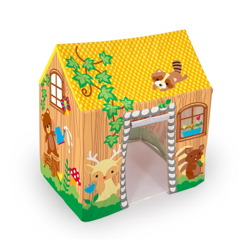Casa delle Bambole Laia Outdoor Toys Legno e MDF 75x39x120 cm con Luci LED  18 18 Mobili in Miniatura e 3 Piani — PoolFunStore