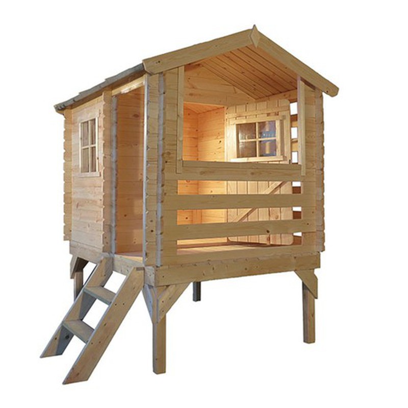 Casita infantil madera KELA VERDE 1,6 m2 exterior 1160 x 1380 x 1320 mm.  — PoolFunStore