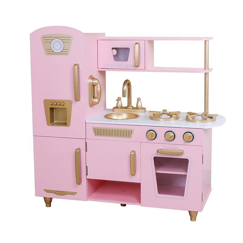 Houten Kinderkeuken Leire Roze Buitenspeelgoed — PoolFunStore