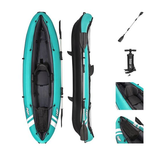 Bestway Hydro-Force Ventura Nadmuchiwany kajak 280x86 cm 1 osoba z nadmuchiwaczem i wiosłem