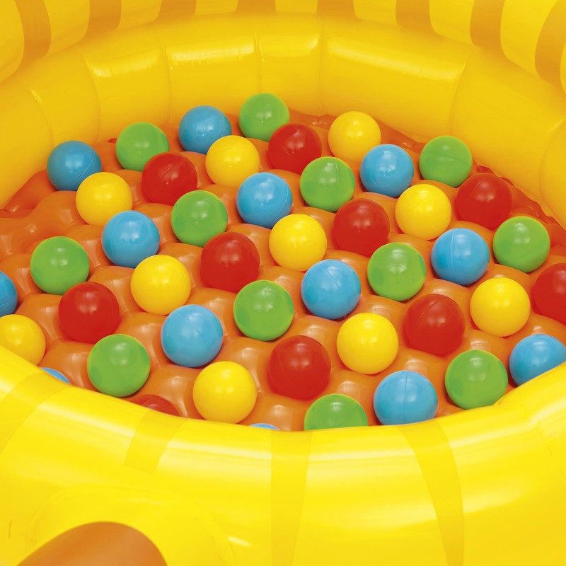 Piscina de Bolas Hinchable Infantil León con 50 Bolas de Colores Bestway  111x98x61,5 cm — PoolFunStore