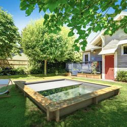 Piscina in legno 4,20 x 3,50 m.