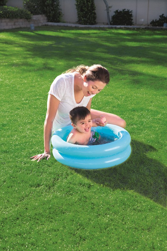 Piscine gonflable d'été pour bébé 61x15cm, bassin rond pour